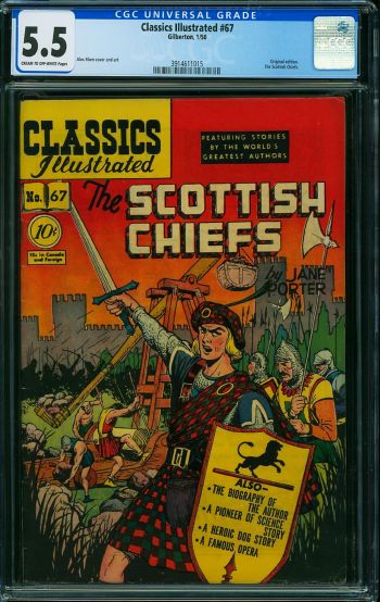 Image of Classics Illustrated #67 The Scottish Chiefs CGC 5.5