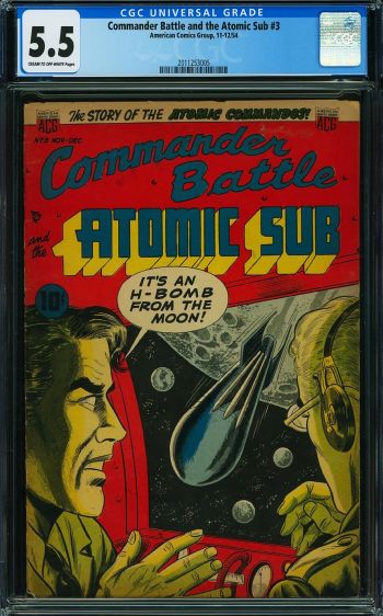 Image of Commander Battle and the Atomic Sub #3 CGC 5.5