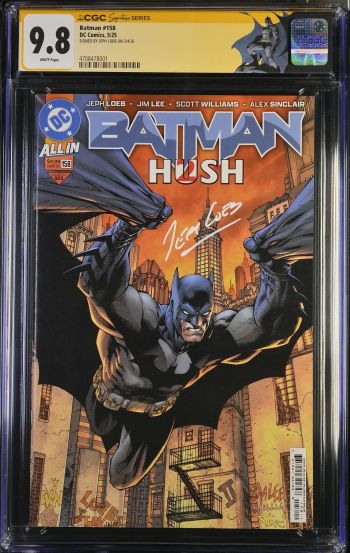 Image of Batman #158 CGC 9.8 Signed by Jeph Loeb