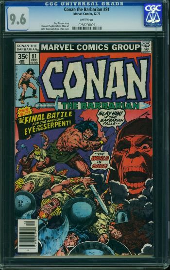 Image of Conan the Barbarian #81 CGC 9.6