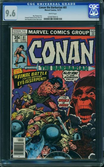 Image of Conan the Barbarian #81 CGC 9.6
