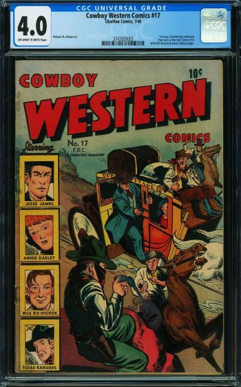 Image of Cowboy Western Comics #17 CGC 4.0