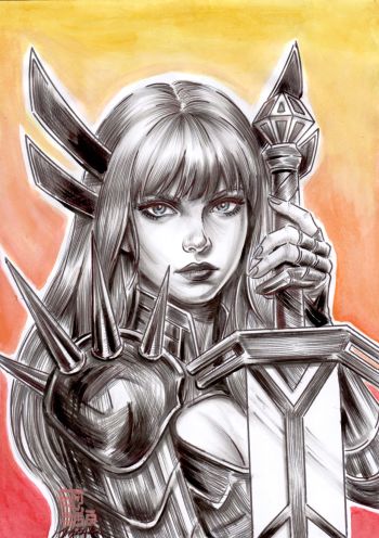 Image of Magik - ILLYANA / Bazal. 8,3x11,7 in.