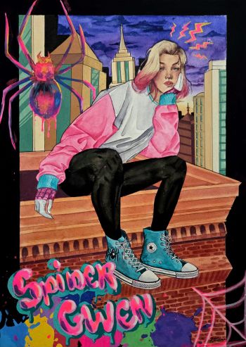 Image of Spider Gwen 11×17 A3