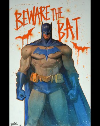 Image of Batman #12 Variant Cover Original Art by Jorge Molina