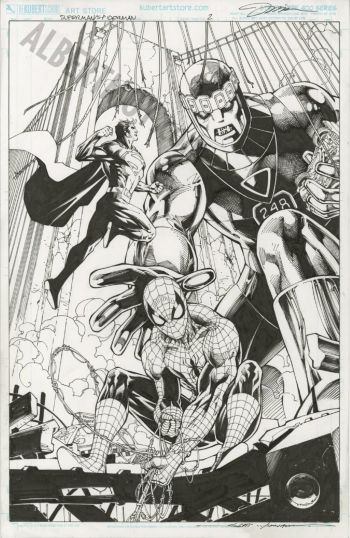 Image of Jim Lee Superman Spider-Man page 5