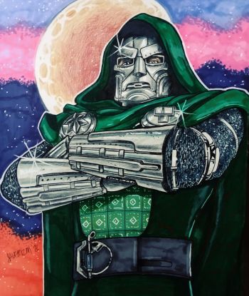 Image of Doctor Doom 14x17 Art