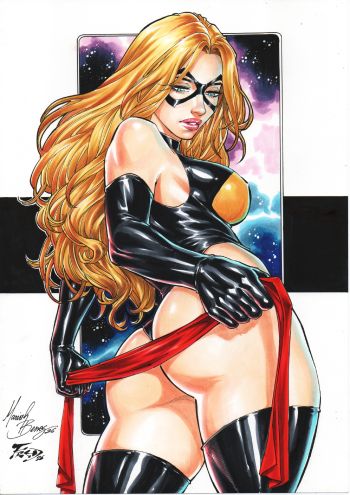 Image of Ms. Marvel Pin Up 9x12
