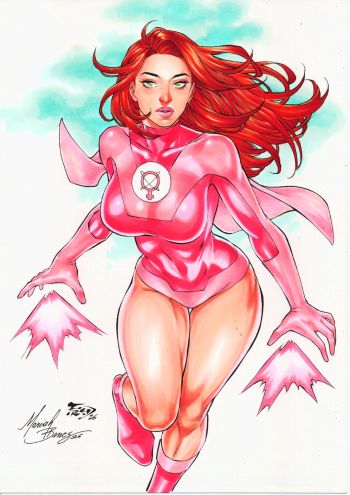 Image of Atomic Eve pin-up 9x12