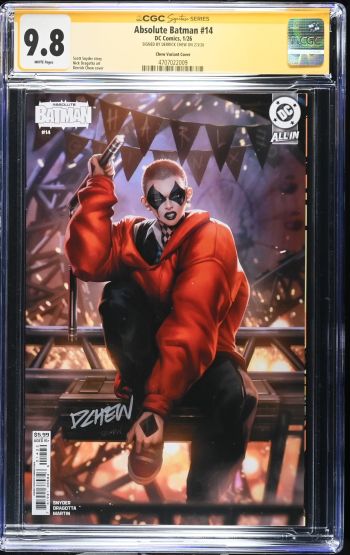 Image of Absolute Batman #14 CGC 9.8 Signed by Derrick Chew