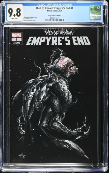 Image of Web of Venom: Empyre's End #1 CGC 9.8 Scorpion Comics Edition