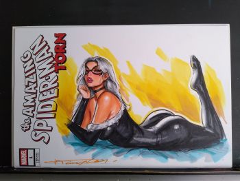 Image of Black Cat Sketch Cover by Jeff Taylor