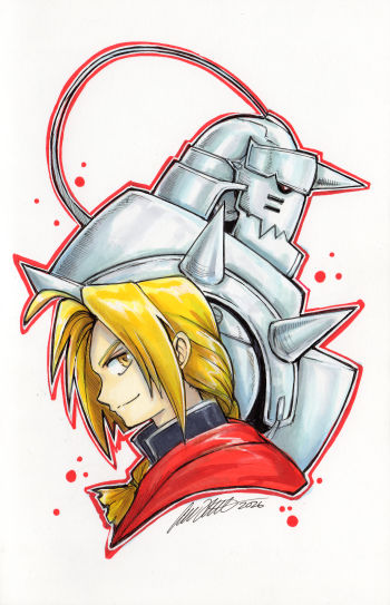 Image of ANNA-MAY: Edward & Al Elric (Day 14)