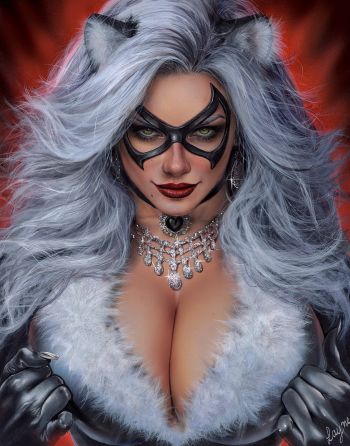 Image of Black Cat Portrait by Layne