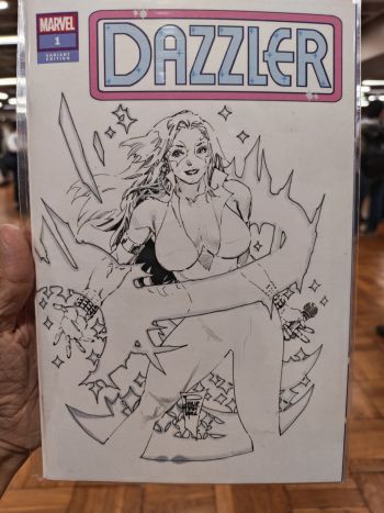 Image of Dazzler #1 Blank Variant Original Sketch Phillip Tan