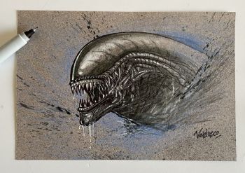 Image of Alien Illustration by Verduzco