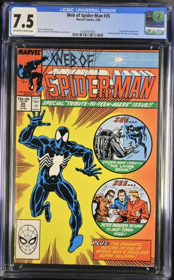 Image of Web of Spider-Man #35 CGC 7.5