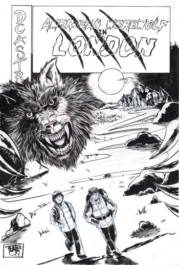 Image of American Werewolf In London #1 Faux Comic Cover by DCastr