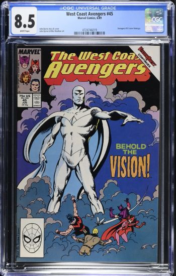 Image of West Coast Avengers #45 CGC 8.5