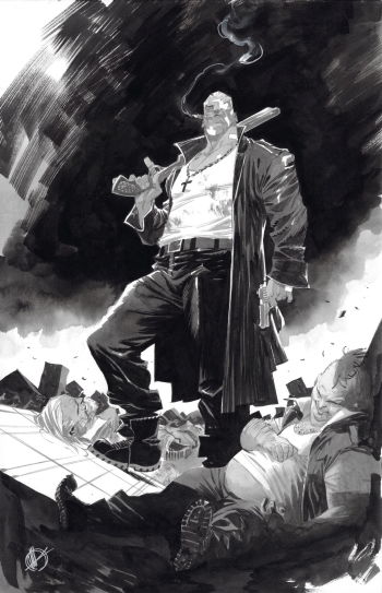 Image of Marv from Sin City by Matteo Scalera