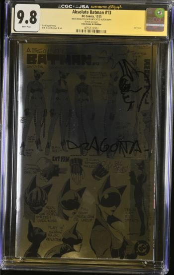Image of Absolute Batman #13 CGC 9.8 Signed by Nick Dragotta