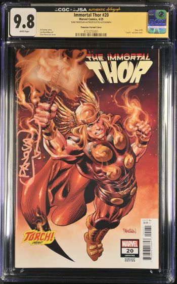 Image of Immortal Thor #20 Panosian Variant CGC 9.8 Signed by Dan Panosian