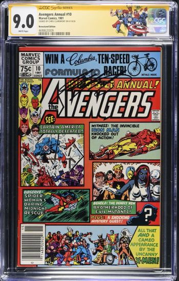 Image of Avengers Annual #10 CGC 9.0 Signed by Chris Claremont