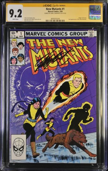 Image of New Mutants #1 CGC 9.2 Signed by Chris Claremont