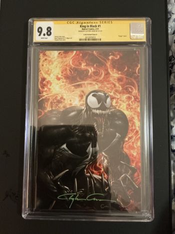 Image of King in Black #1 CGC 9.8 Signed by Clayton Crain