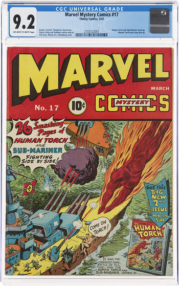 Image of Marvel Mystery Comics #17 CGC 9.2