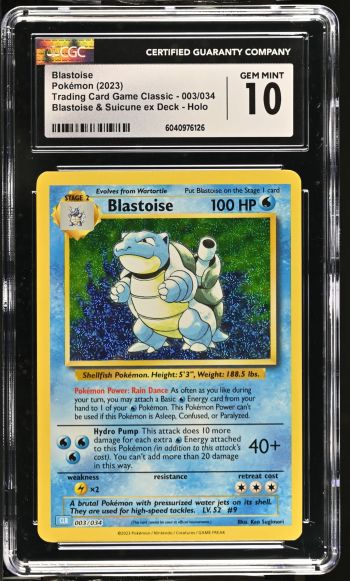 Image of Blastoise #003/034 CGC GEM MINT 10