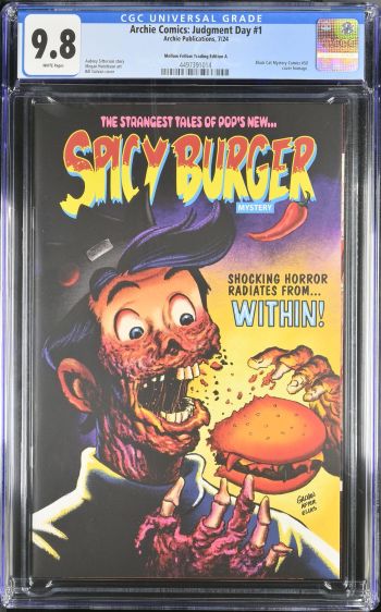 Image of Archie Comics: Judgment Day #1 CGC 9.8 Mellow Fellow Trading Edition A
