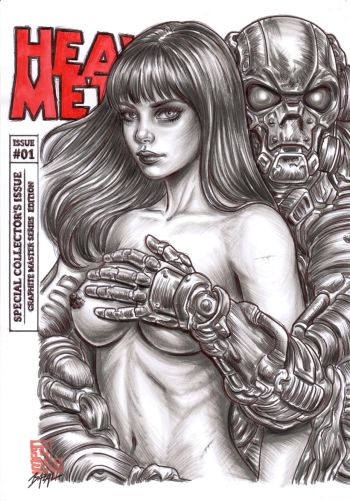 Image of Heavy Metal - RUSTY MEAT / Bazal. 8,3x11,7 in.
