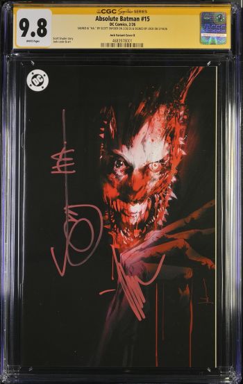 Image of Absolute Batman #15 CGC 9.8 Signed by Jock