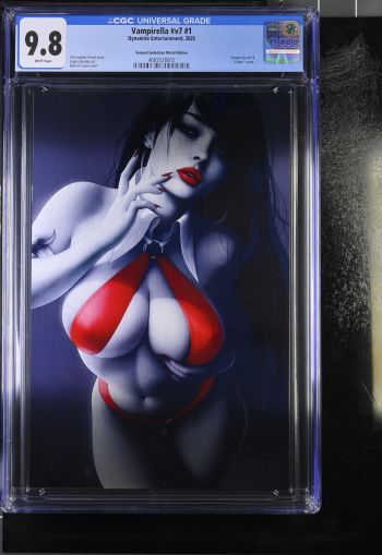 Image of Vampirella #7 Sensual Seduction Metal Edition CGC 9.8