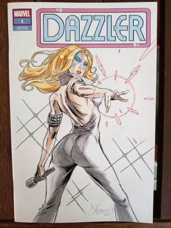 Image of Dazzler Blank Cover Sketch by Chang Boon Kiat