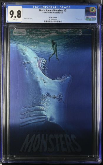 Image of Mark Spears Monsters #3 | Variant Cover G | CGC 9.8 | UniversalMetal cover.Mark Spears cover