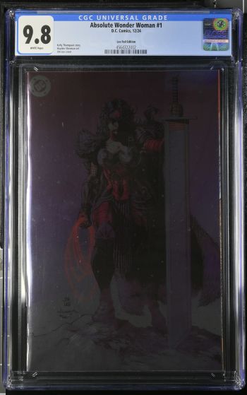 Image of Absolute Wonder Woman #1 | Lee Foil Edition | CGC 9.8 | UniversalKelly Thompson storyHayden Sherman artJim Lee cover