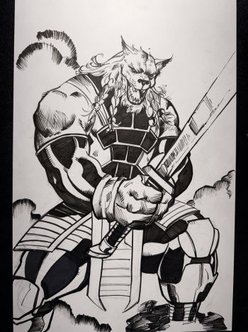 Image of Battle Beast Original Art
