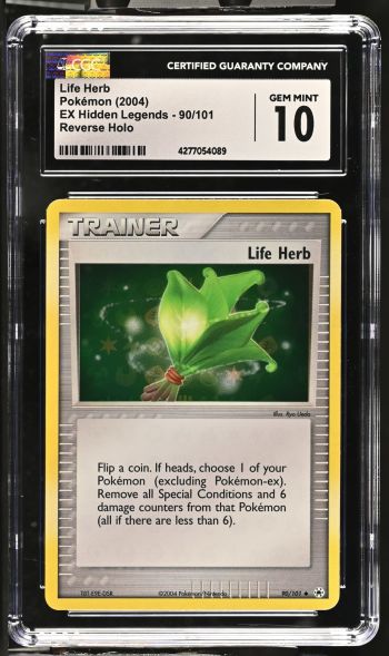 Image of Life Herb #90/101 EX Hidden Legends CGC 10