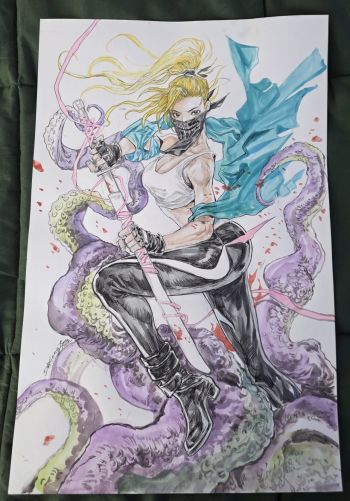 Image of 11x17 Erica Slaughter (Something is Killing the Children) original art by Daxiong.
