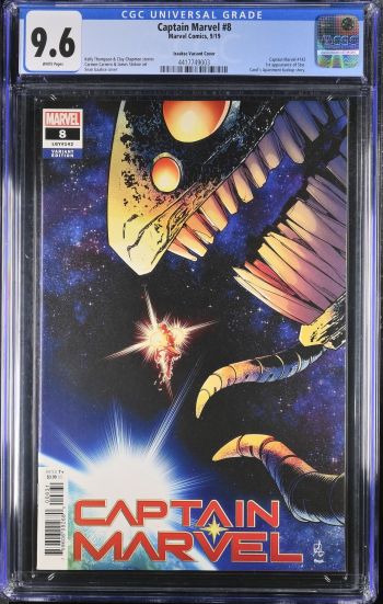 Image of Captain Marvel #8 CGC 9.6 Izaakse Variant
