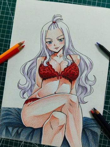 Image of Mirajane Strauss Pin Up Art 8.3 x 11.7