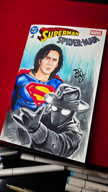 Image of Nicolas Cage Superman/Spider-Man 