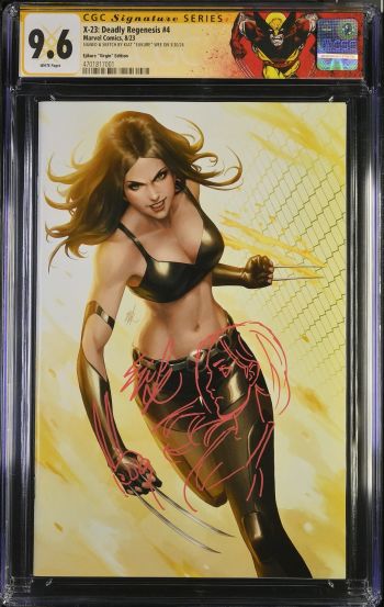Image of X-23: Deadly Regenesis #4 CGC 9.6 Signed & Sketched by Kiat "Ejikure" Wee
