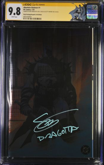 Image of Absolute Batman #1 CGC 9.8 Signed by Nick Dragotta