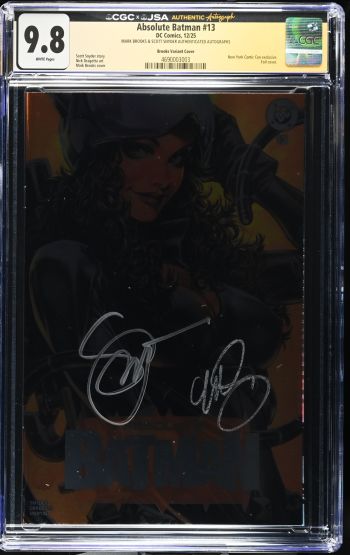 Image of Absolute Batman #13 CGC 9.8 Signed by Mark Brooks & Scott Snyder