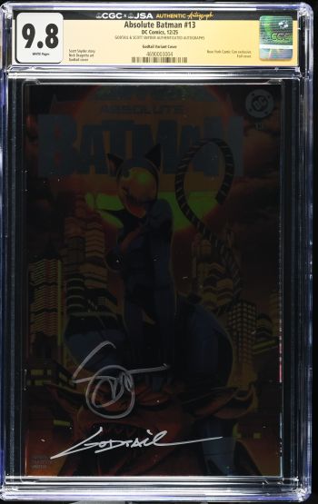 Image of Absolute Batman #13 Godtail Variant CGC 9.8 Signed by Godtail & Scott Snyder