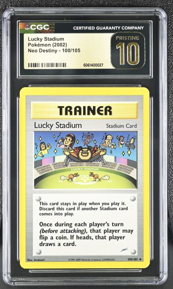 Image of Lucky Stadium #100/105 Neo Destiny CGC Pristine 10