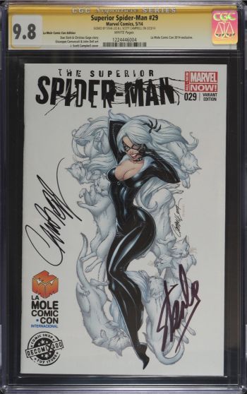 Image of Superior Spider-Man #29 La Mole Comic Con Edition CGC 9.8 Signed by J. Scott Campbell